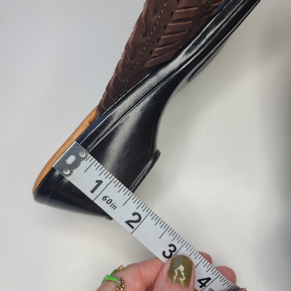 H. Aztec Made In Mexico Sandals Brown Leather Size 25 US8 - Picture 10 of 11